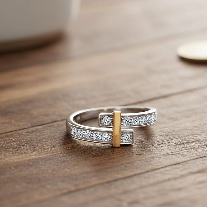 LUXURIANT Lab Grown Diamond  Bypass Ring in Sterling Silver 7933679 2
