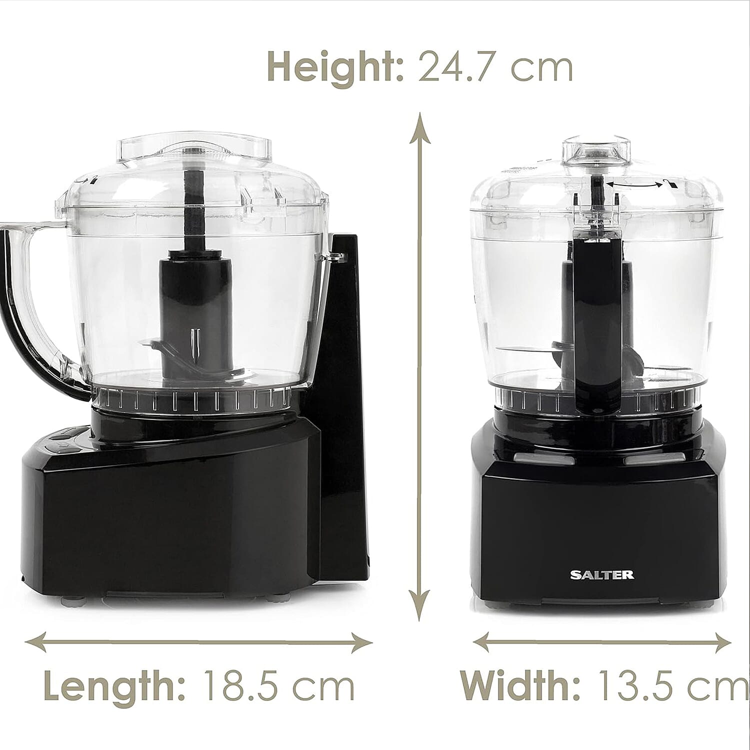 Salter Mini Food Processor Chopper 8-in-1 Cookware Set 7967062 6