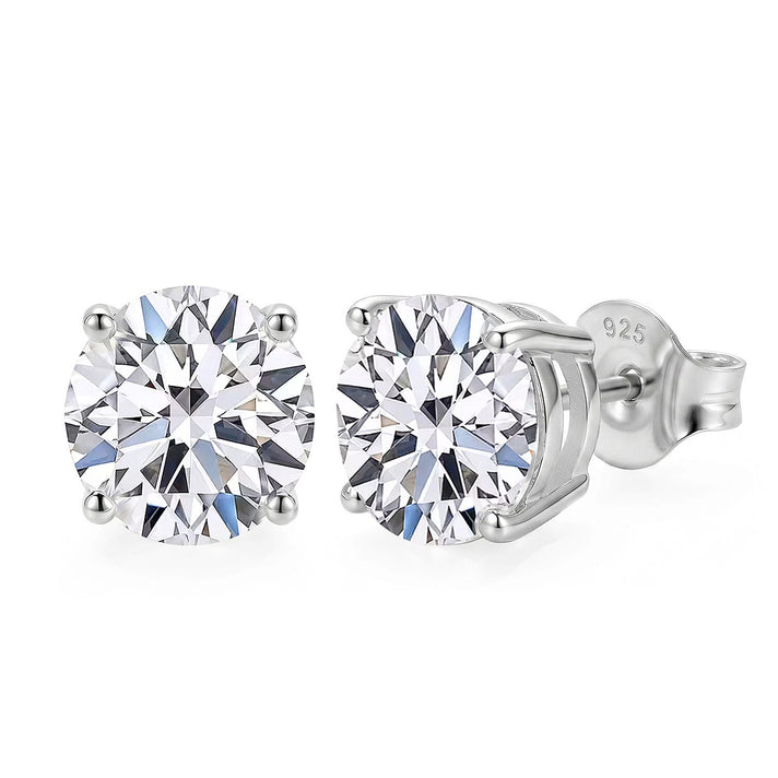 LUXURIANT Lab Grown Diamond Solitaire Stud Earrings 8599051 1