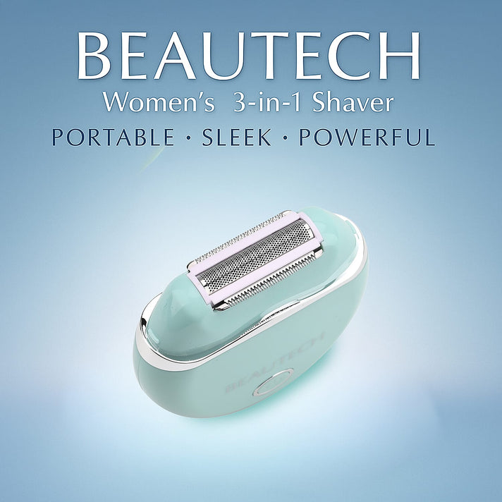 Beautech Womens Portable 3 in 1 shaver with USB Charging - Green 7971319 2
