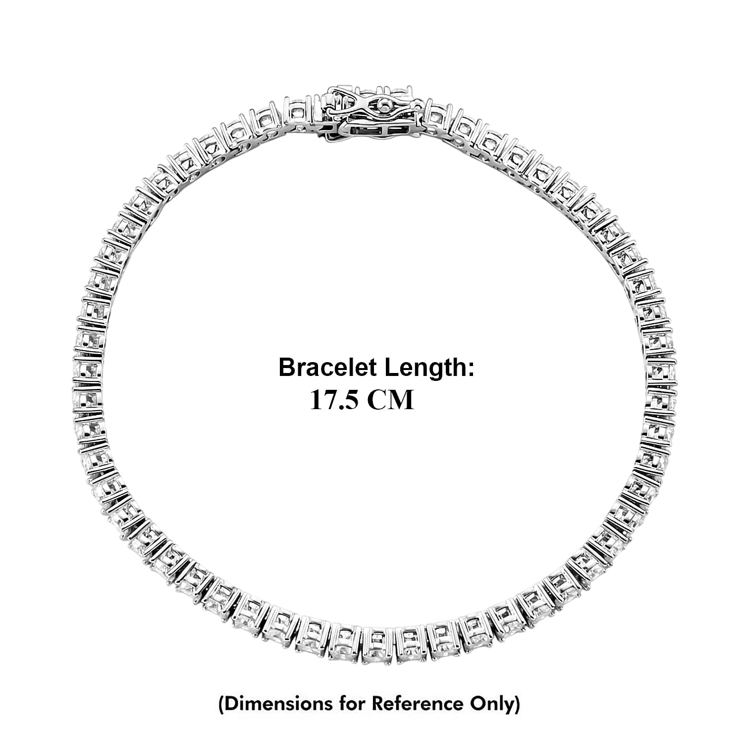 RADIANTA Moissanite - GRA Certified D-VVS1 Moissanite Line Bracelet in Rhodium Overlay Sterling Silver 7 Inch 7978024 5
