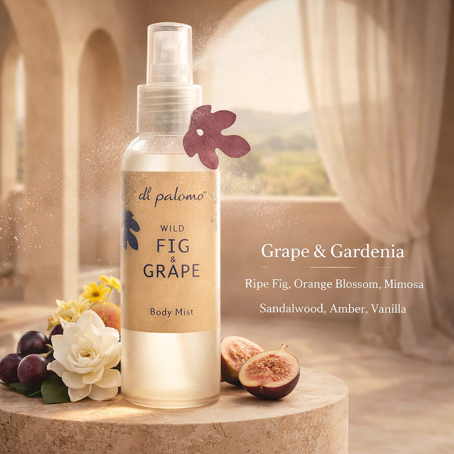 Di Palomo Wild Fig and Grape Lip Balm, Body Mist and Hand Cream - Luxury Handbag Essentials 7982405 2
