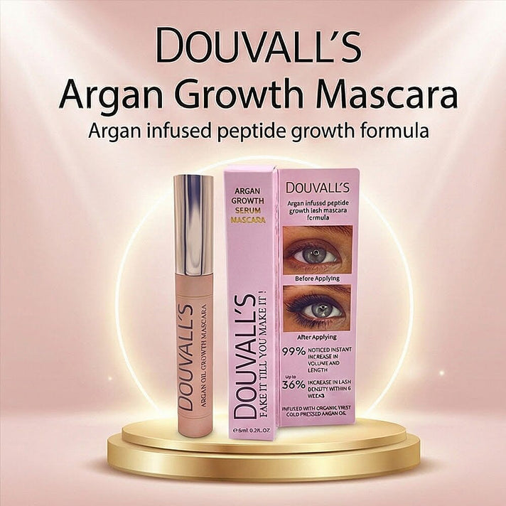 Douvalls Argan Infused Growth Serum Mascara Make Up 6ml | Achieve Longer, Fuller, and Voluminous Eyelashes 7992480 2
