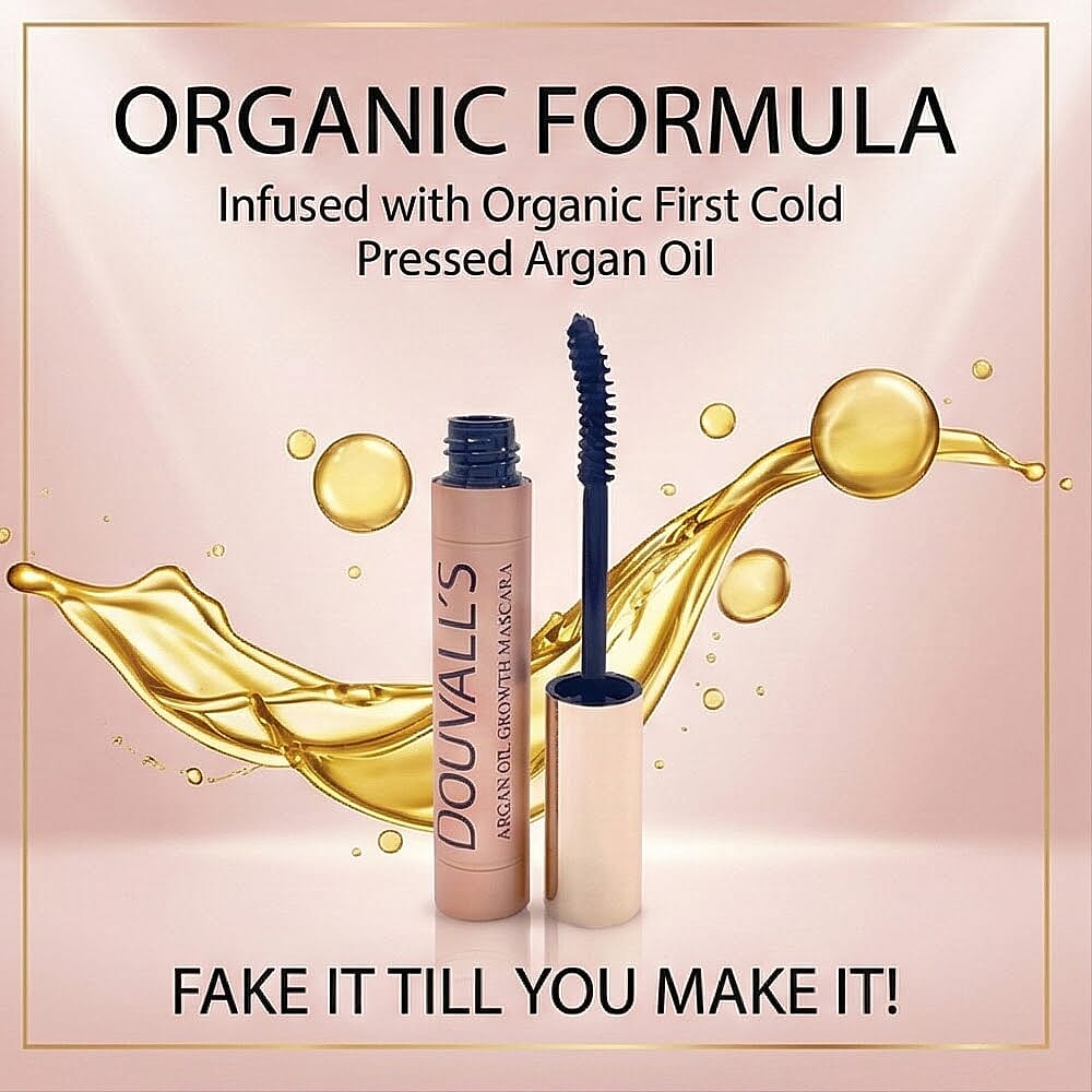 Douvalls Argan Infused Growth Serum Mascara Make Up 6ml | Achieve Longer, Fuller, and Voluminous Eyelashes 7992480 4