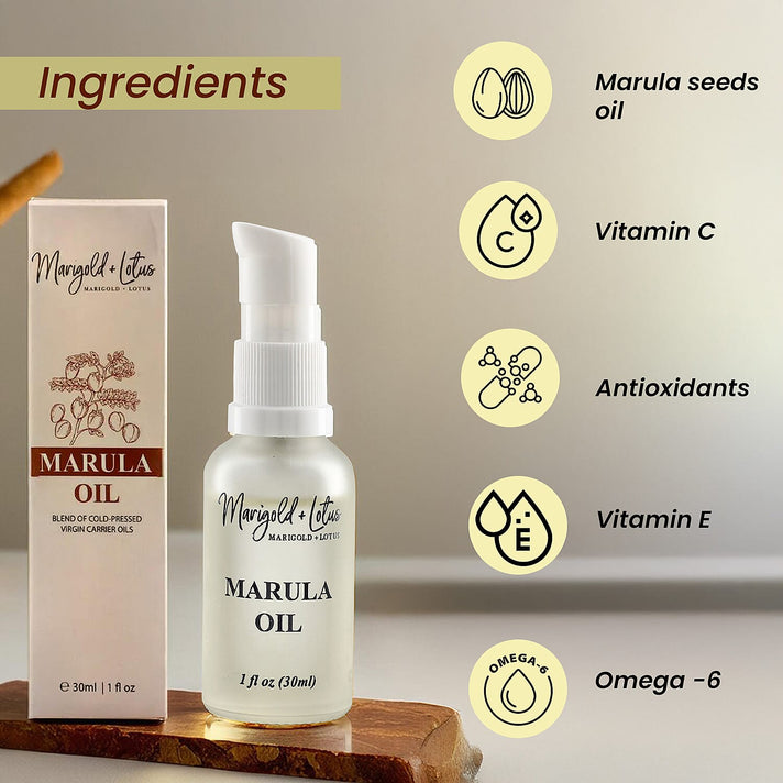 Marigold &amp; Lotus Marula Oil - 30ml 7995807 2