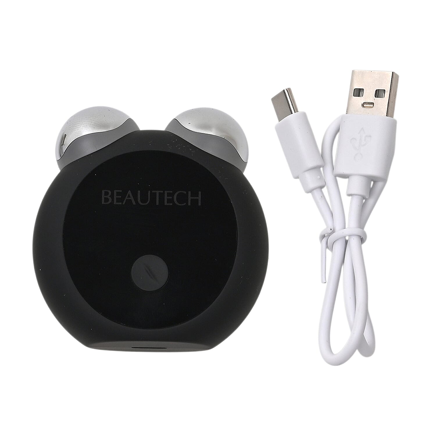 BEAUTECH Mini EMS Facial Massager - Red &amp; Blue Light Therapy &amp; Type-C Rechargeable (Black Matt) 8020574 0