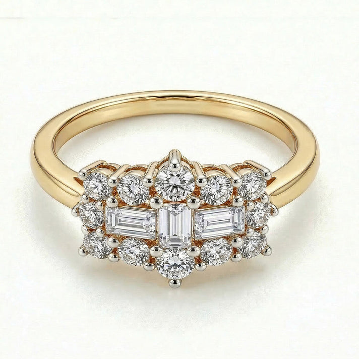 LUXURIANT Lab Grown Diamond Ring in Sterling Silver (SI-GH) 8551262 1