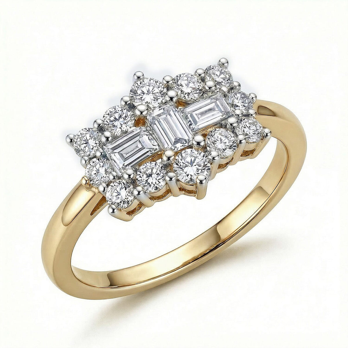 LUXURIANT Lab Grown Diamond (SI/GH) Boat Ring in 18K Vermeil Yellow Gold Plated Sterling Silver 0.5 Ct. 8052761 3
