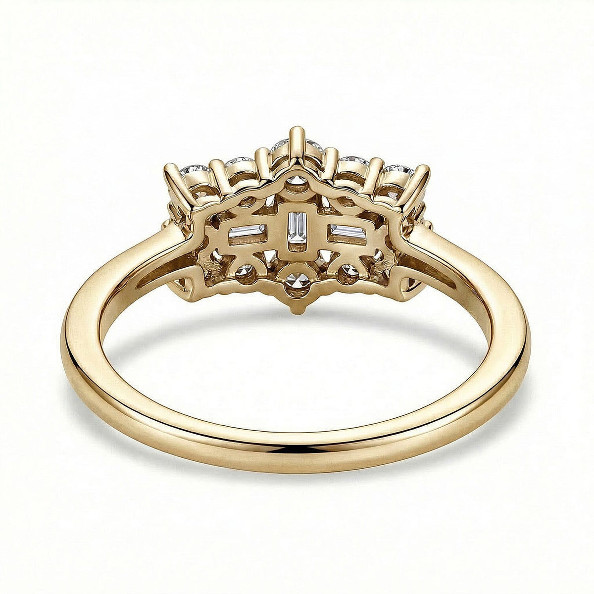 LUXURIANT Lab Grown Diamond (SI/GH) Boat Ring in 18K Vermeil Yellow Gold Plated Sterling Silver 0.5 Ct. 8052761 6