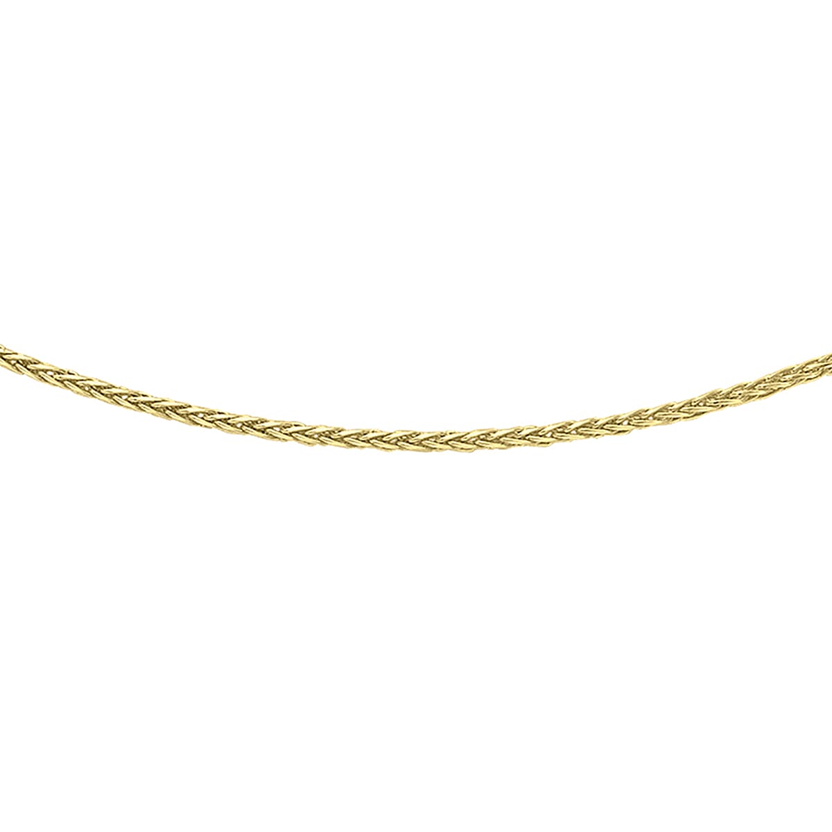 9K Yellow Gold Spiga Necklace (Size 16) with Lobster Clasp 8055952 0