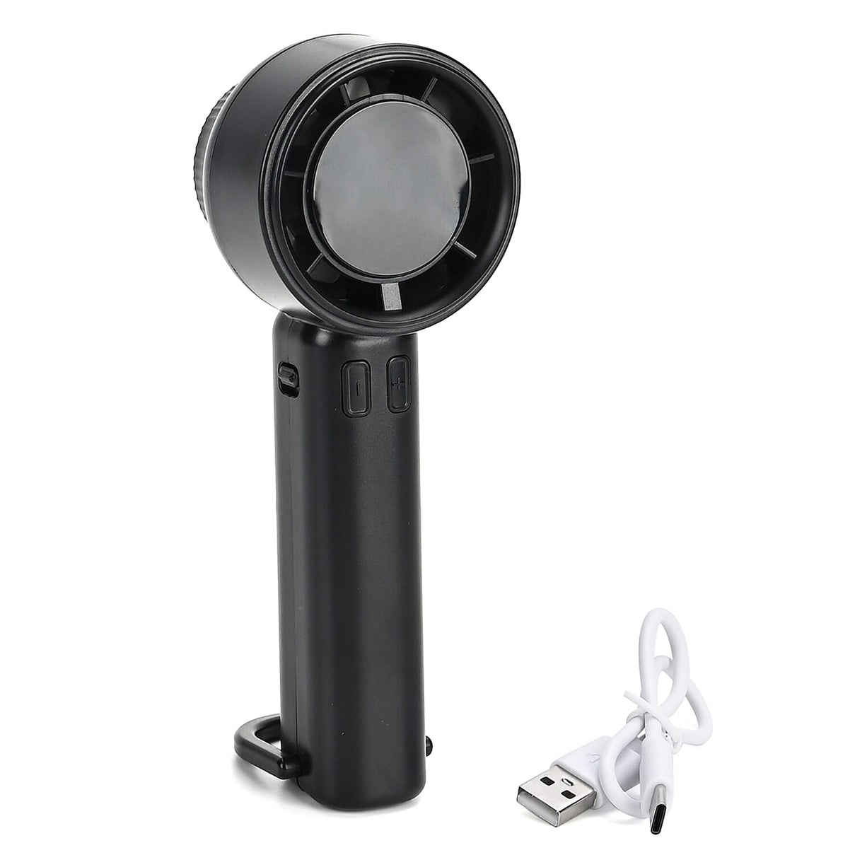 Rechargeable High-Speed Mini Fan with Digital Display and USB-C - Black 8083763 0