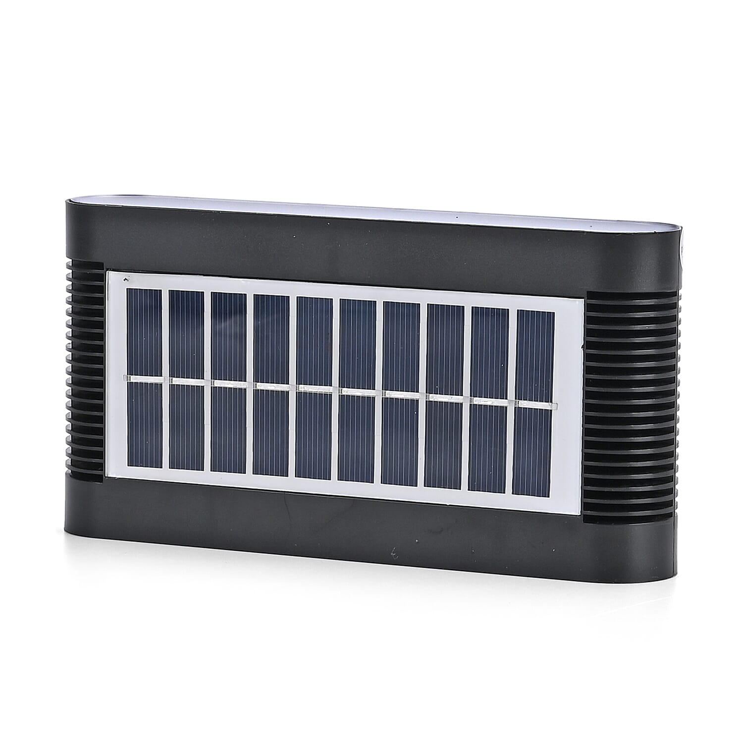 8-LED Outdoor Solar Lamp - IP65 Waterproof with Warm &amp; Cool Light (60W) - Black 8093922 0