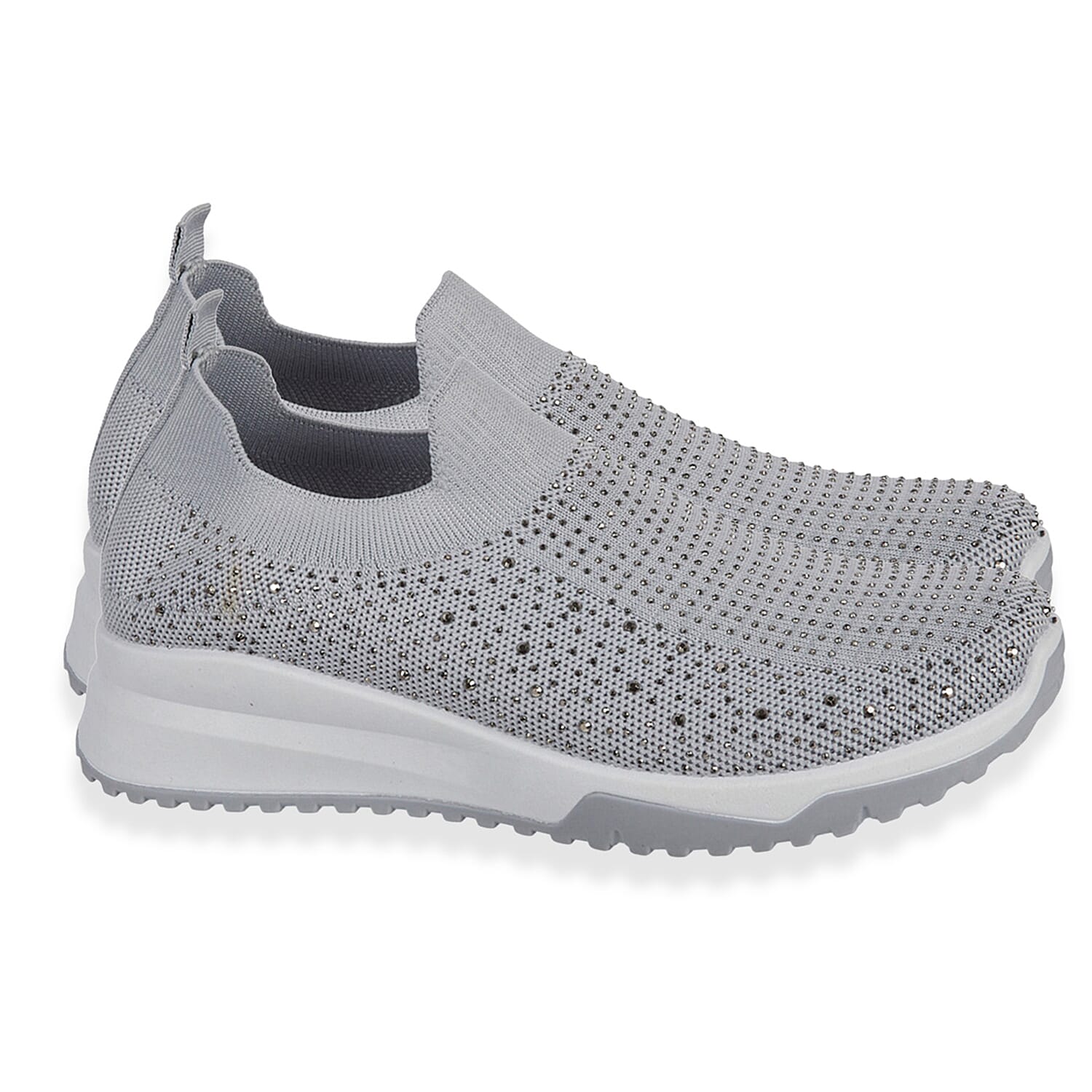Urban Jacks Women's Casual Slip-On Trainers with Memory Foam - Diamond Detail 8094755 0