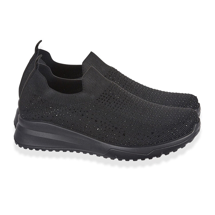 Urban Jacks Women's Casual Slip-On Trainers with Memory Foam - Diamond Detail 8094755 1