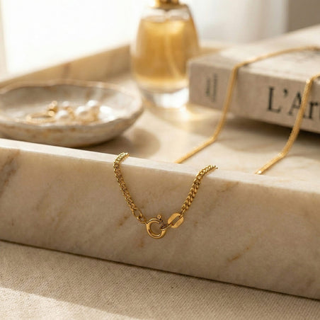 9K Gold 0.6 MM Curb Chain with Spring Ring Clasp 18 Inch Diamond-Cut 8104699 2