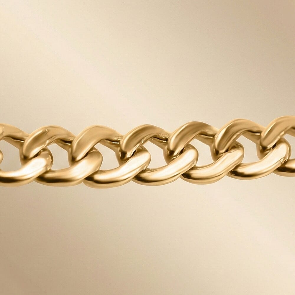 9K Gold 1.7 MM Curb Chain with Spring Ring Clasp 18 Inch Polished 8104700 3
