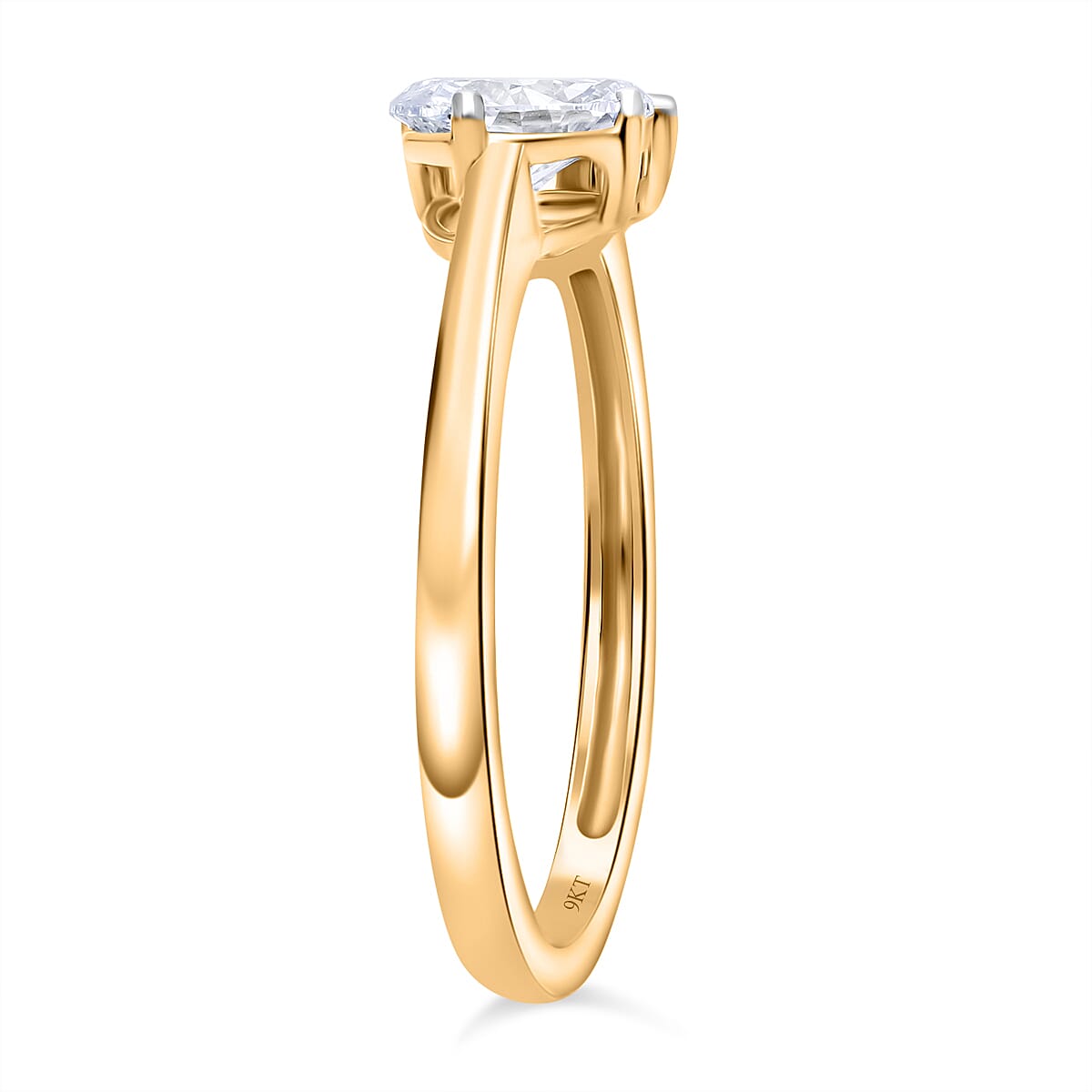 THE TOI ET MOI LUXURIANT 1 Ct. Lab Grown Diamond Ring in 9K Yellow Gold SGL Certified (VS-G-H) 8114309 6
