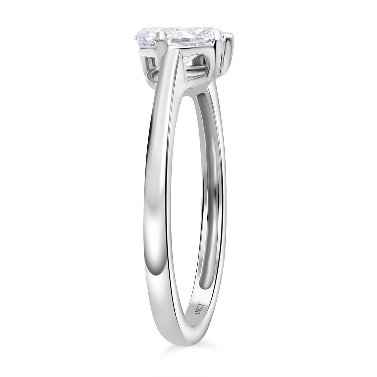 THE TOI ET MOI LUXURIANT 1 Ct. Lab Grown Diamond Ring in 9K White Gold SGL Certified (VS-G-H) V32619474 6