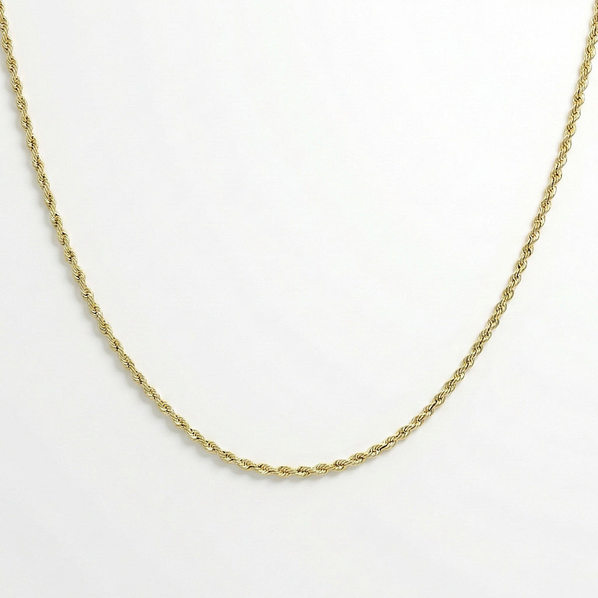 Maestro Collection - Italian Made 9K Yellow Gold 1.2MM Rope Necklace 18 Inch 8124805 0