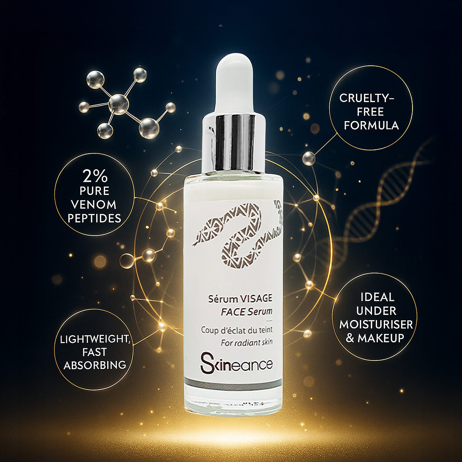 SKINEANCE Snake Venom Radiance Face Serum 30ml 8149178 3