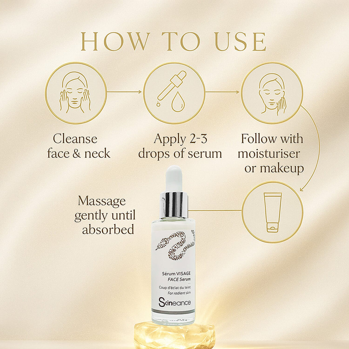 SKINEANCE Snake Venom Radiance Face Serum 30ml 8149178 4