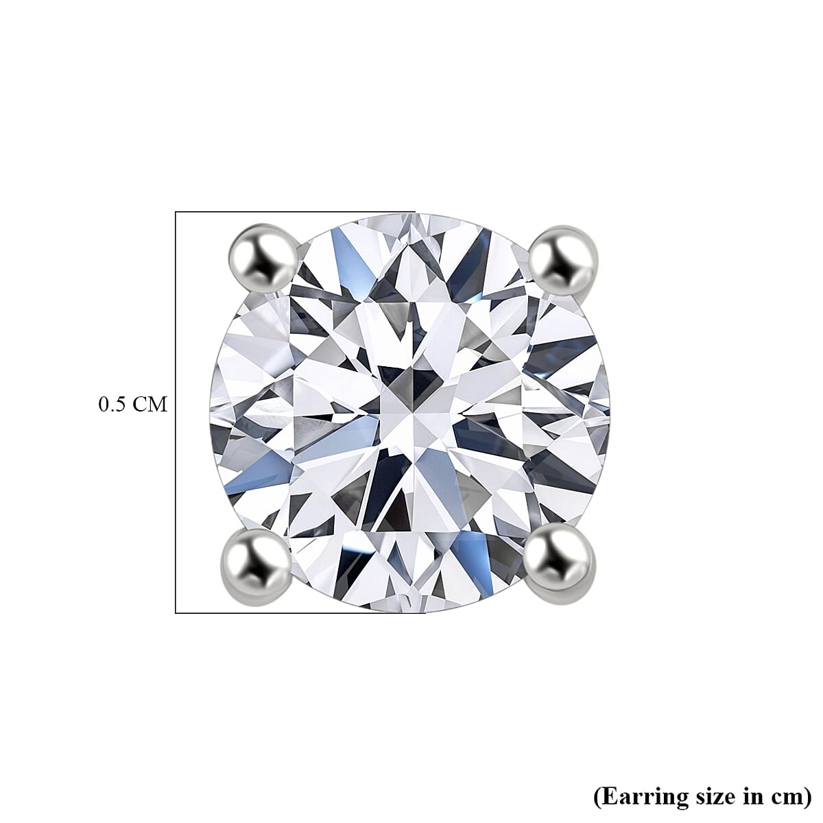 LUXURIANT 1.50 Ct. Lab Grown Diamond Solitaire Stud Earrings with Screw Back in 950 Platinum SGL Certified 8164128 6