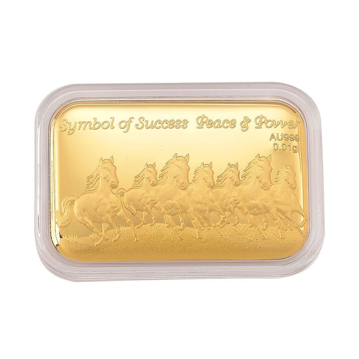24K Yellow Gold Seven Horse Collectable 8165068 1