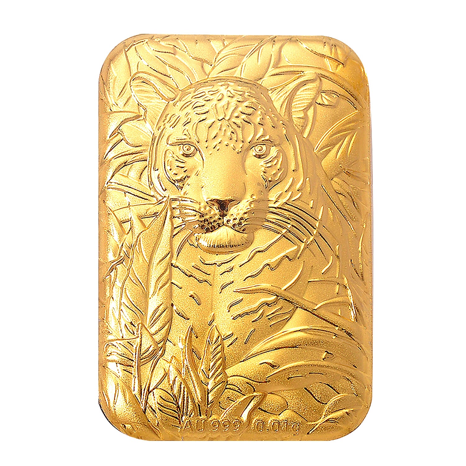 24K Yellow Gold (99.9% Purity) Leopard Embossed Collectable 8196987 0