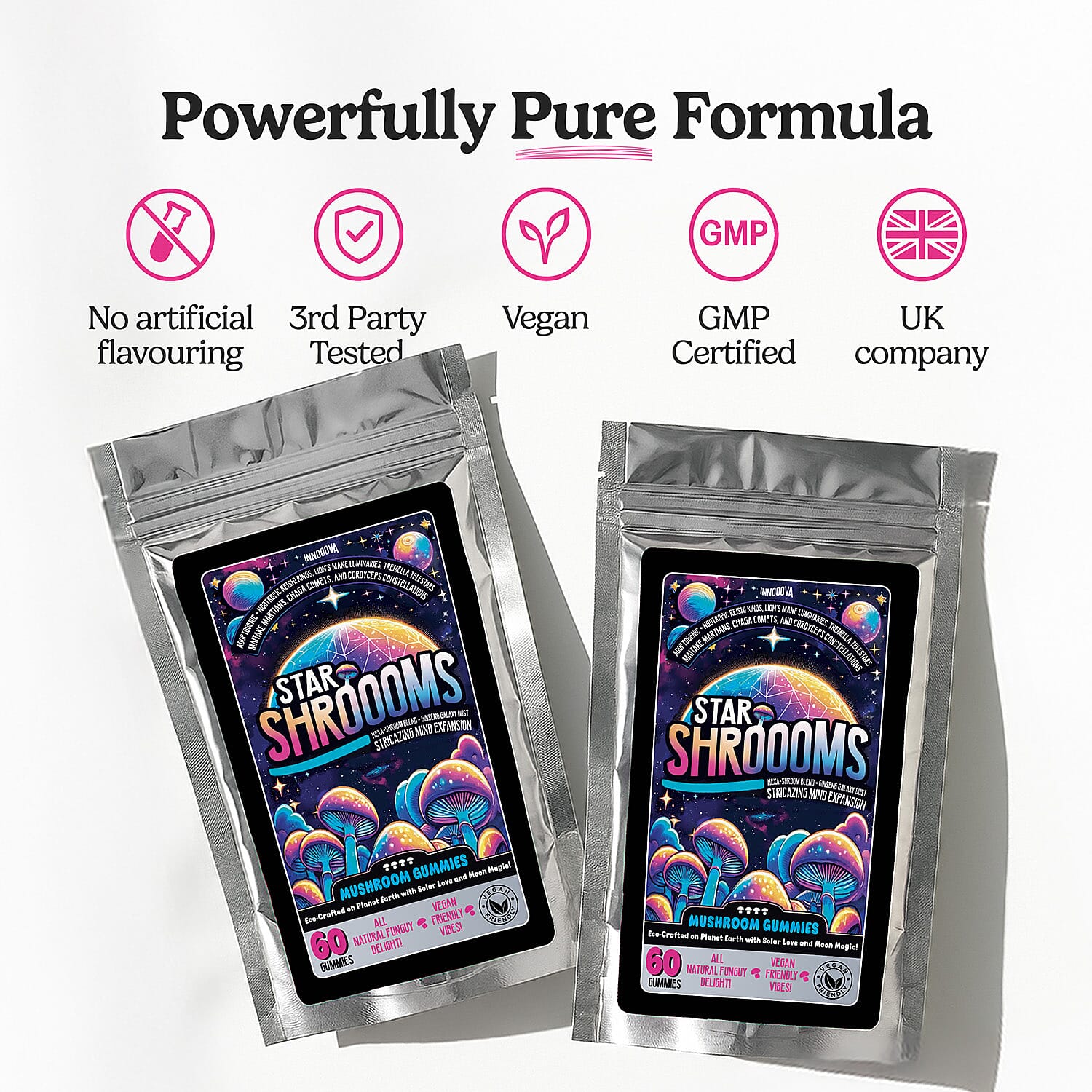 Innooova Starshroooms Full Pack 60 Gummies 8203920 2