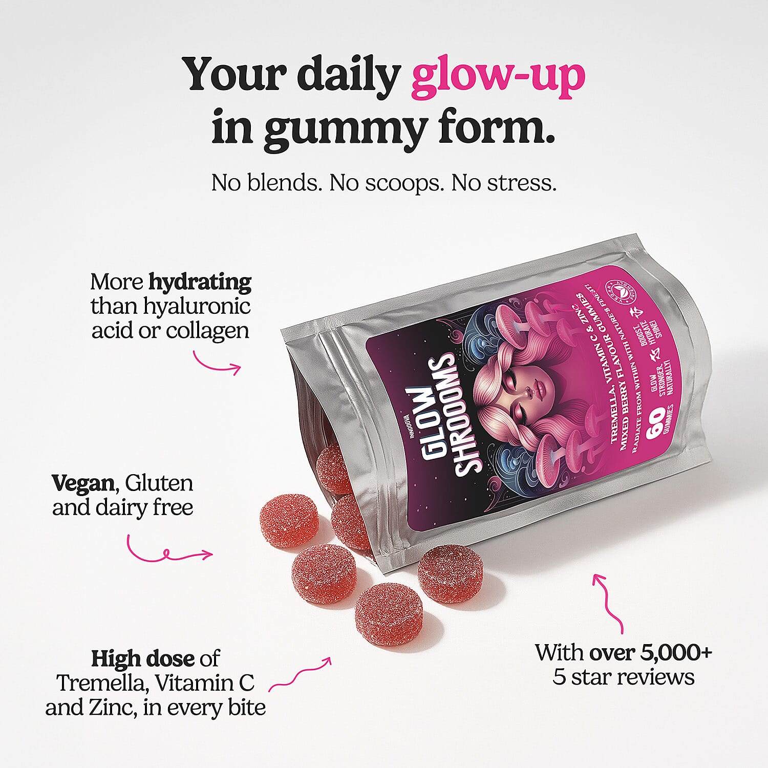 Innooova GlowShroooms Full Pack 60 Gummies 8203926 2