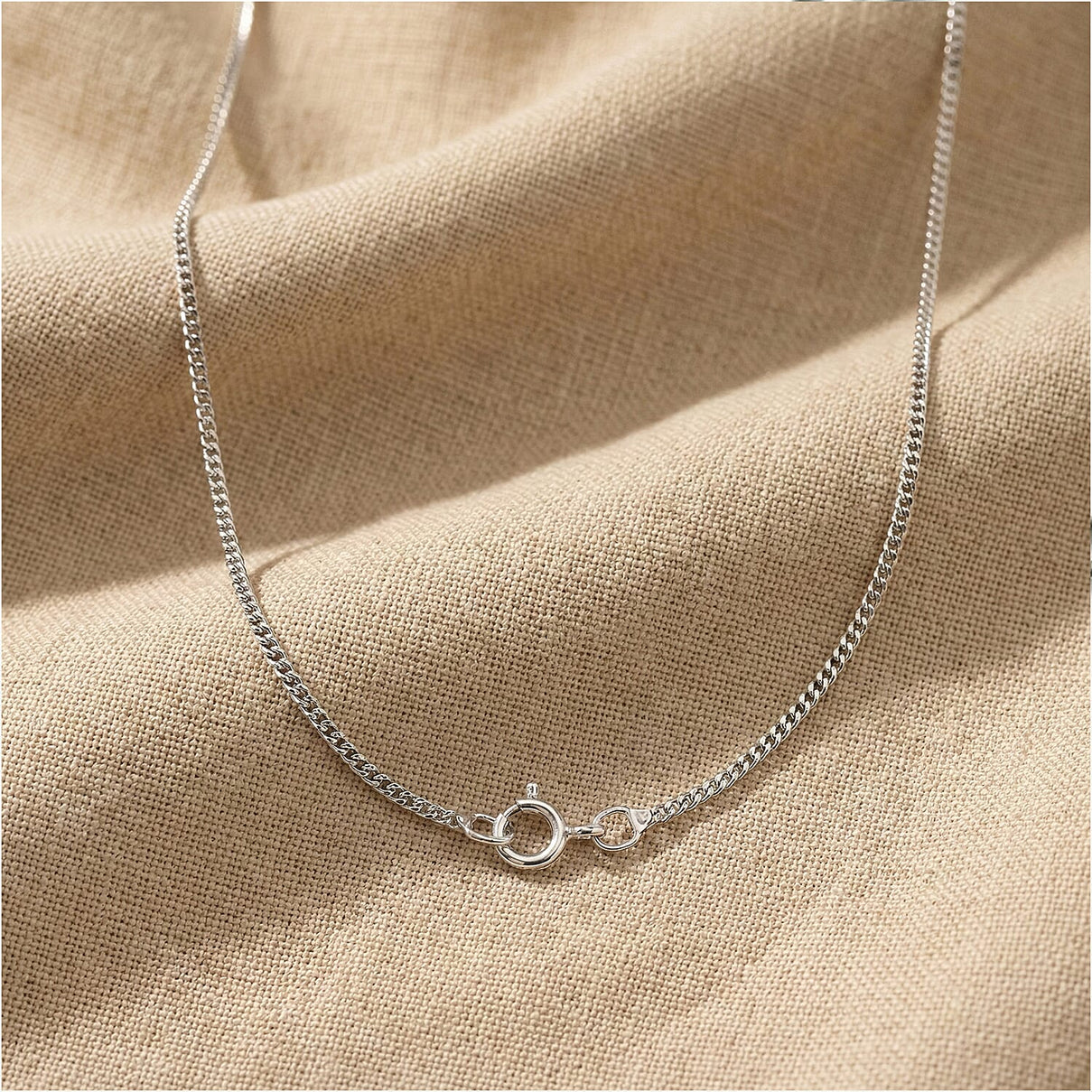 Designer Inspired Thai Sterling Silver Chain (Size - 22) with Spring Ring Clasp 8207325 5