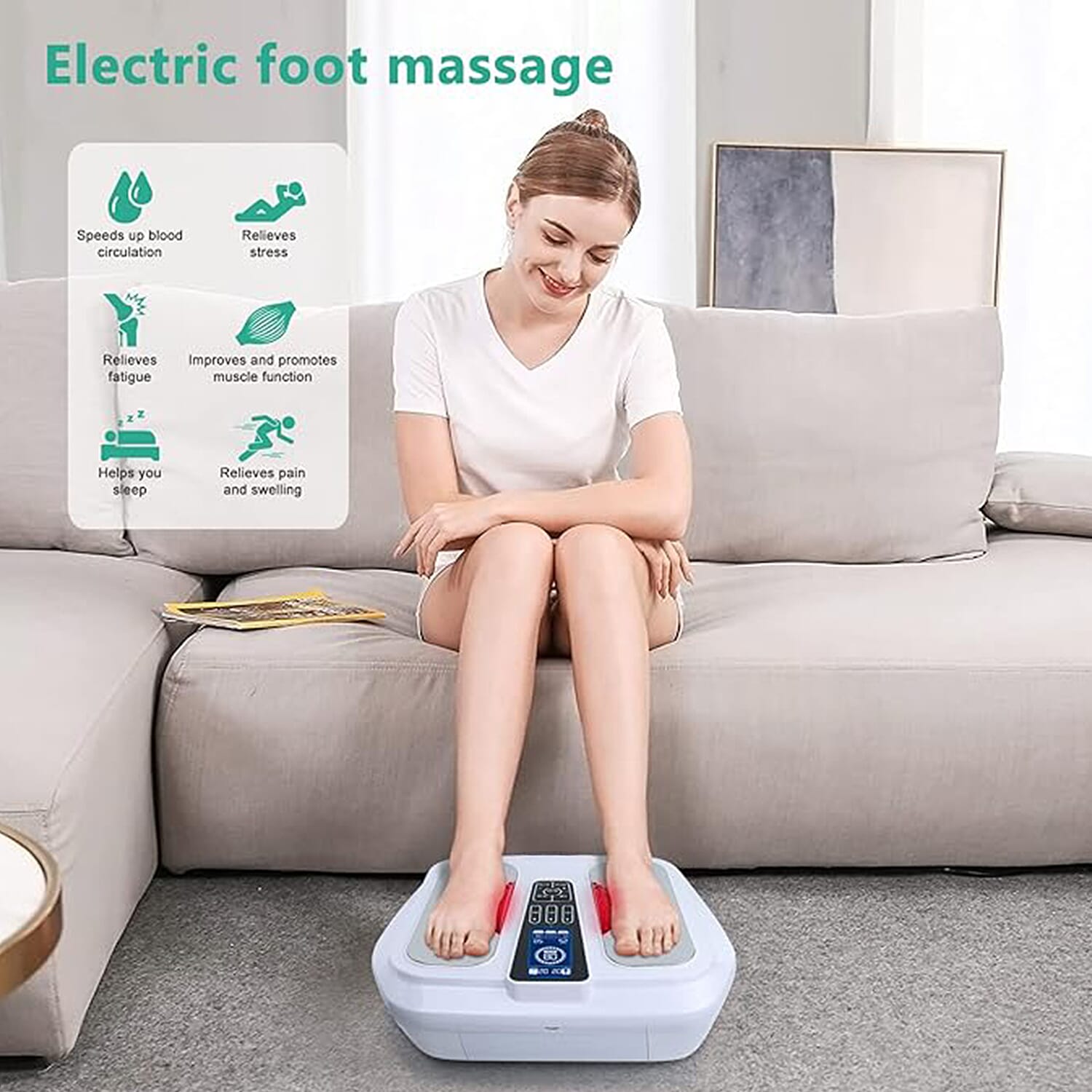 LIVMORE EMS Heating Foot Care Massager 8207754 3
