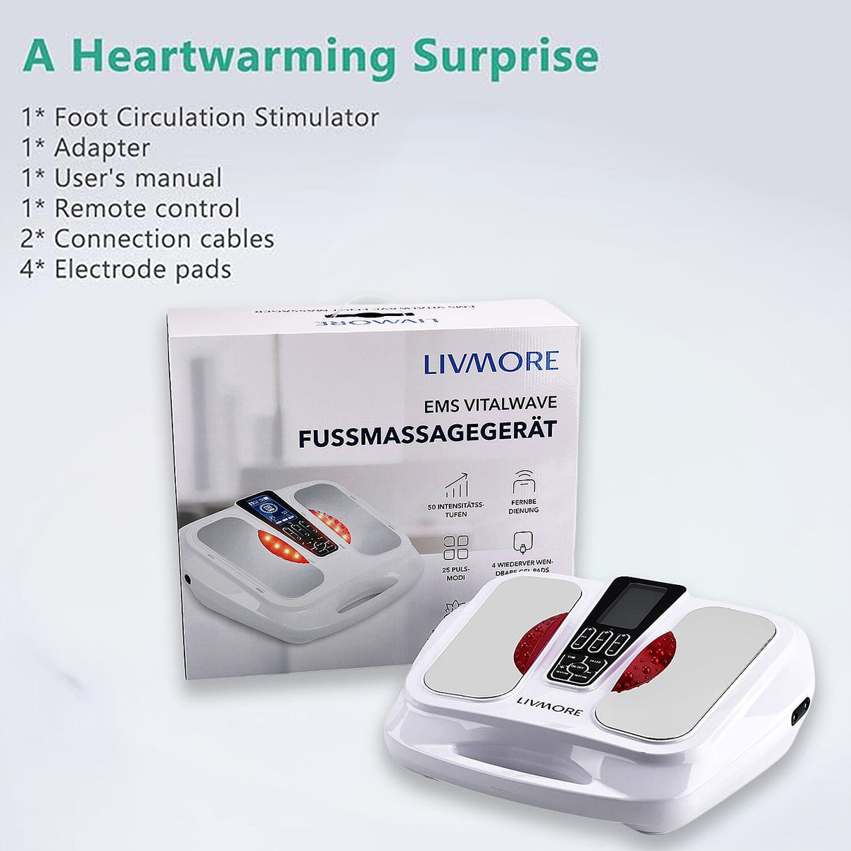 LIVMORE EMS Heating Foot Care Massager 8207754 6
