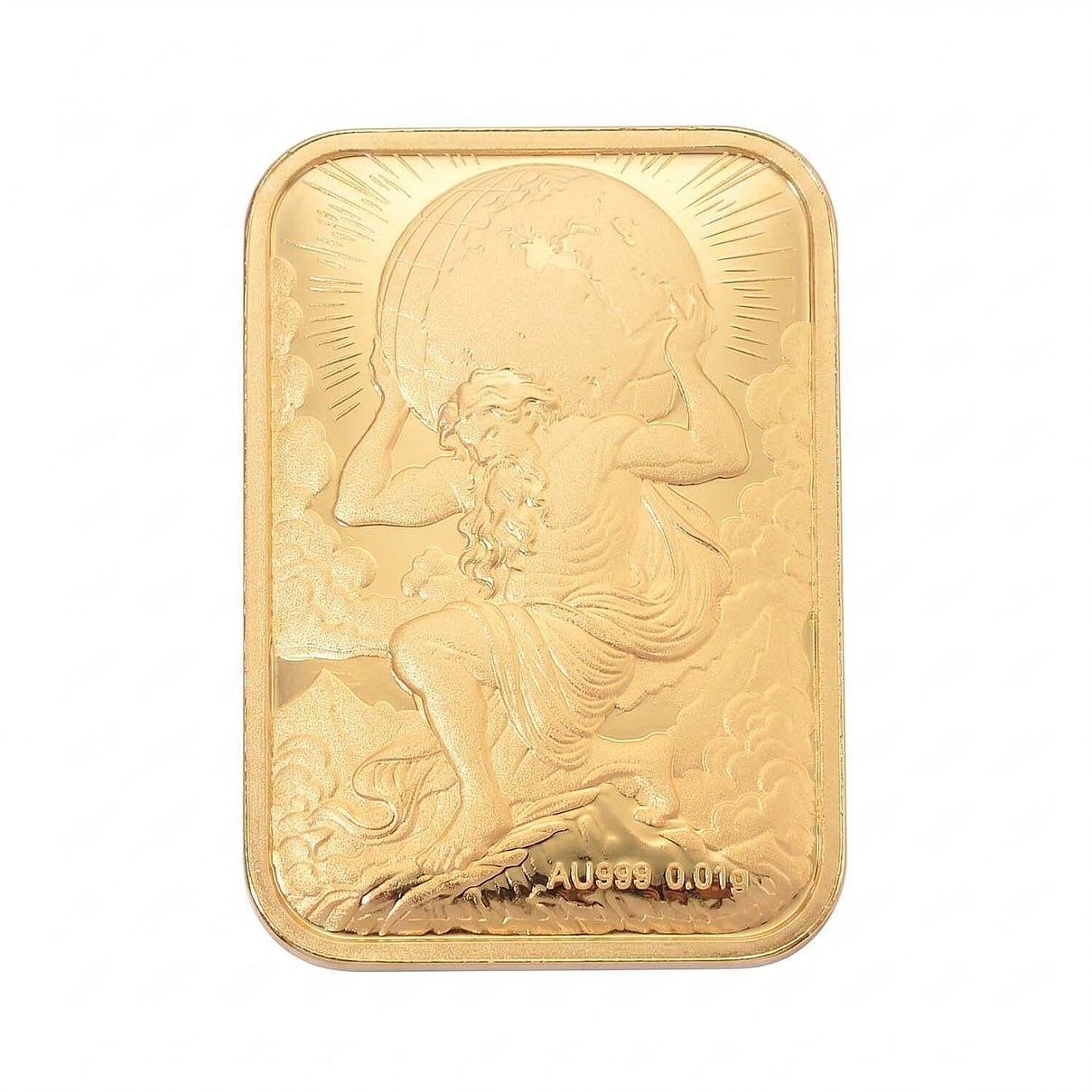 24K Yellow Gold (99.9% Purity) Atlas Embossed Collectable 8212756 0