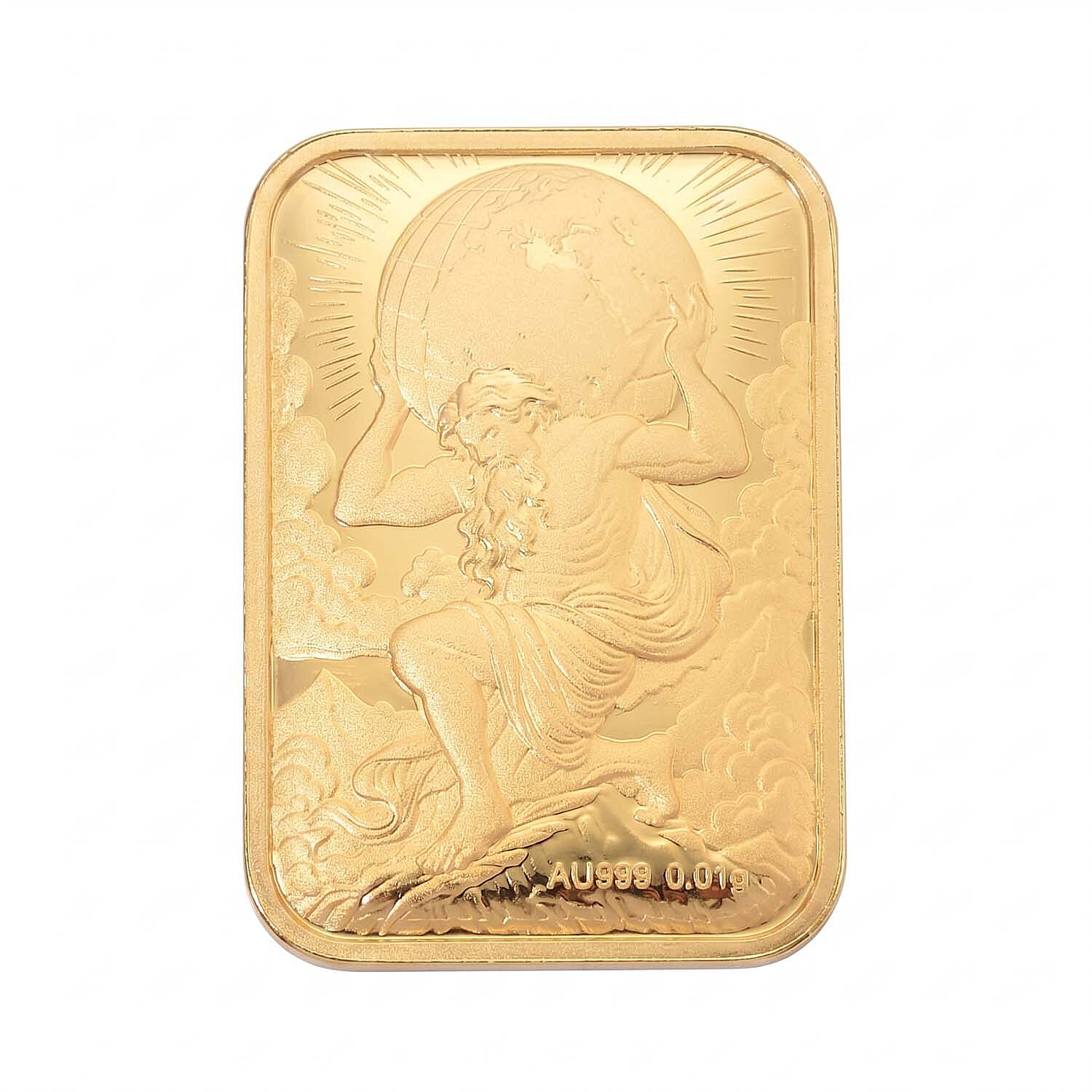 24K Yellow Gold (99.9% Purity) Atlas Embossed Collectable 8212756 0