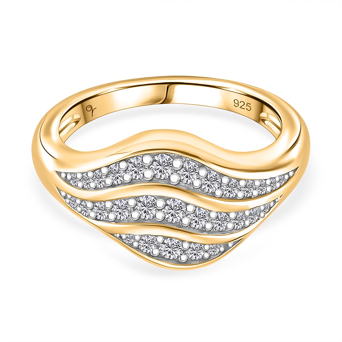 Moissanite Cluster Ring in 925 White Silver 8213531 0