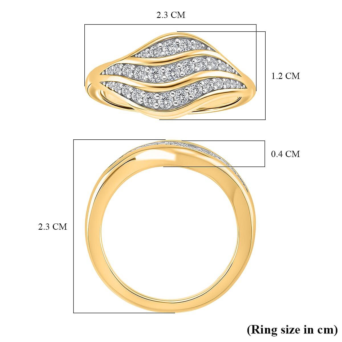 Moissanite Cluster Ring in 925 White Silver 8213531 6