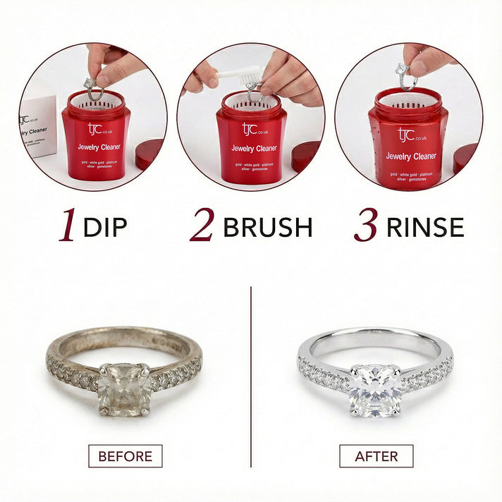 THE ULTIMATE UNIVERSAL JEWELLERY CLEANER - Eco-Friendly Non Toxic Natural Diamond Shine Formula For Gold, Silver, Platinum &amp; All Gemstones (250 ml) 8215583 2