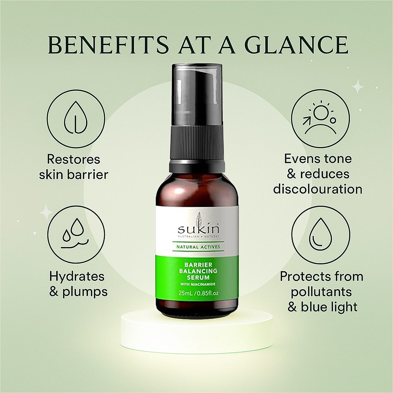 Sukin Natural Actives Barrier Balancing Serum - 25ml 8221233 3