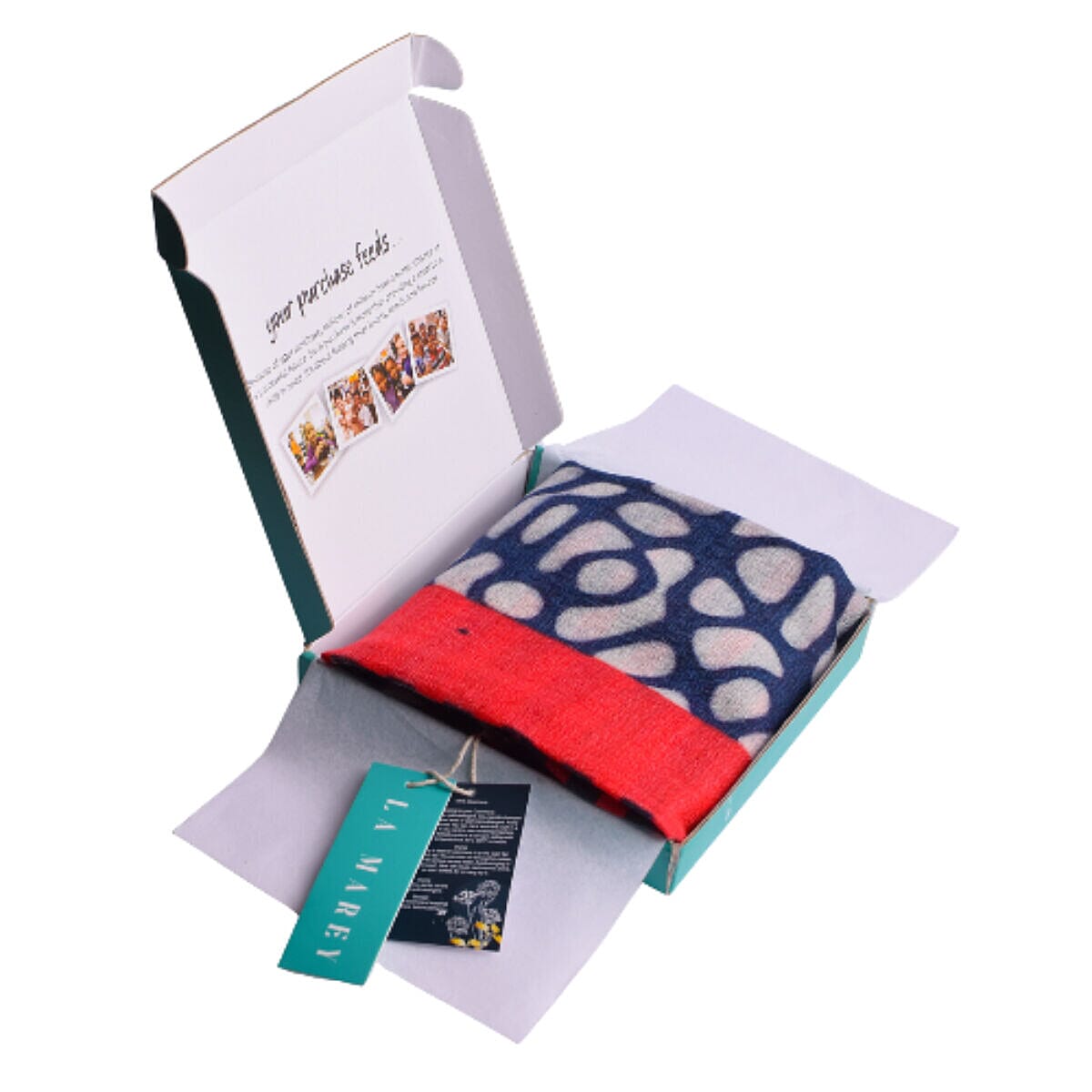 La Marey Signature - Valissiere 100% Cashmere Wool Scarf (195 x 70 cm) - Black &amp; Red Dots 8232846 4