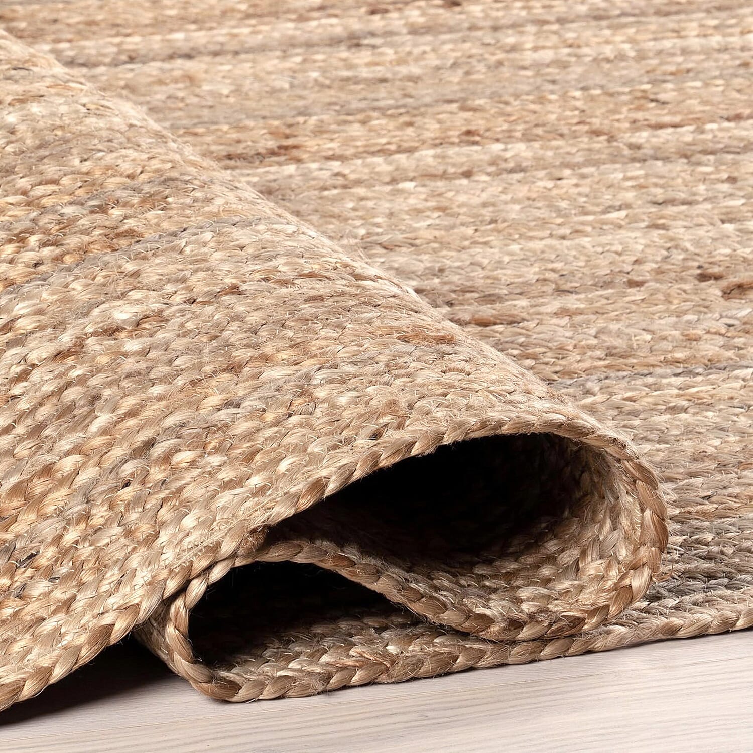 Natural Jute Plain Round Rug (80x80cm) - Brown 8238542 3