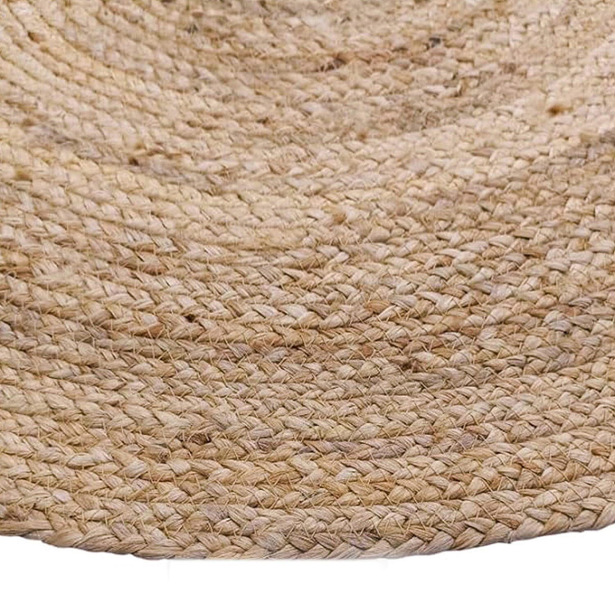 Natural Jute Plain Round Rug (80x80cm) - Brown 8238542 4