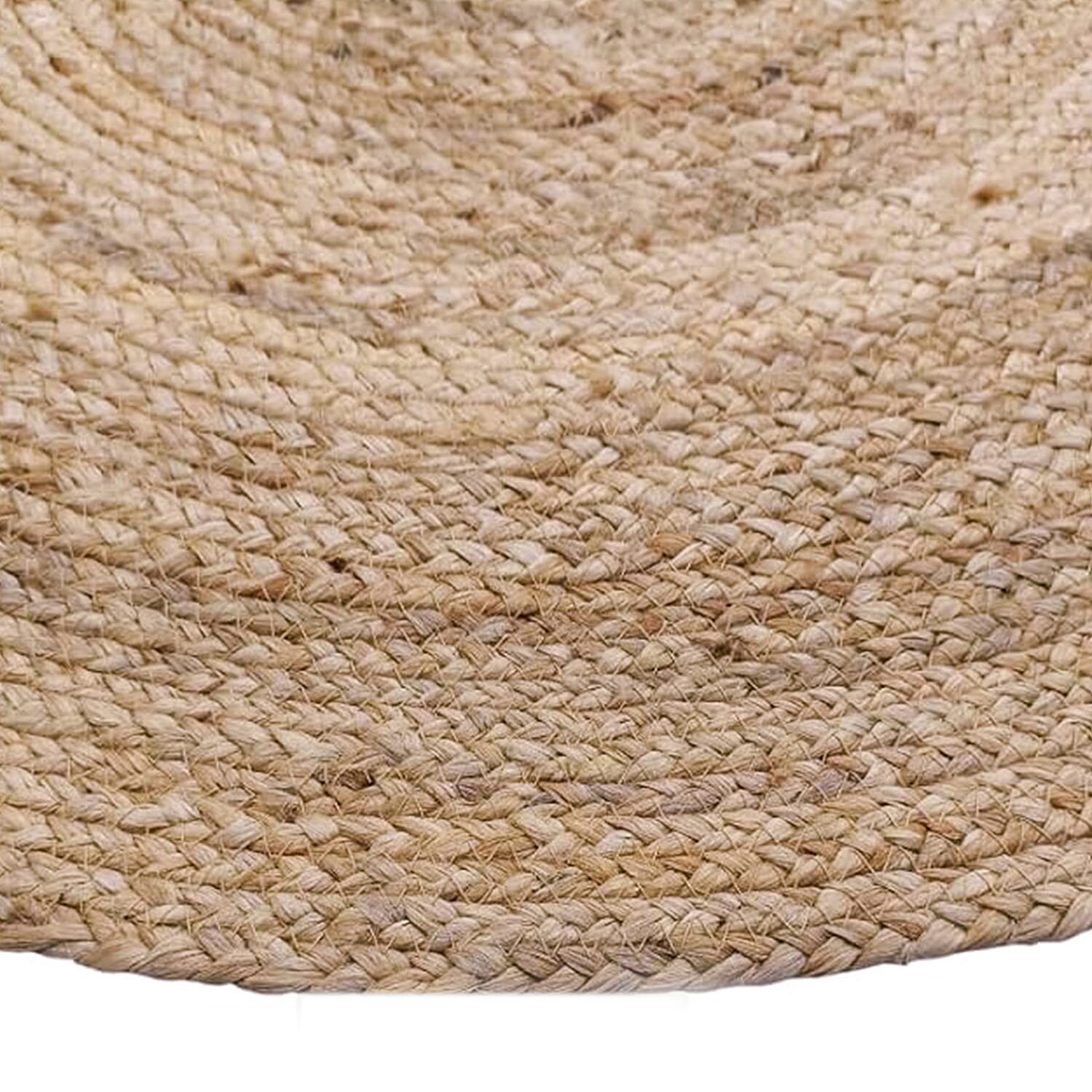 Natural Jute Plain Round Rug (80x80cm) - Brown 8238542 4