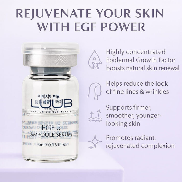LLUB Set of 5 EGF Ampoules - 5 x 5ML 8239829 2
