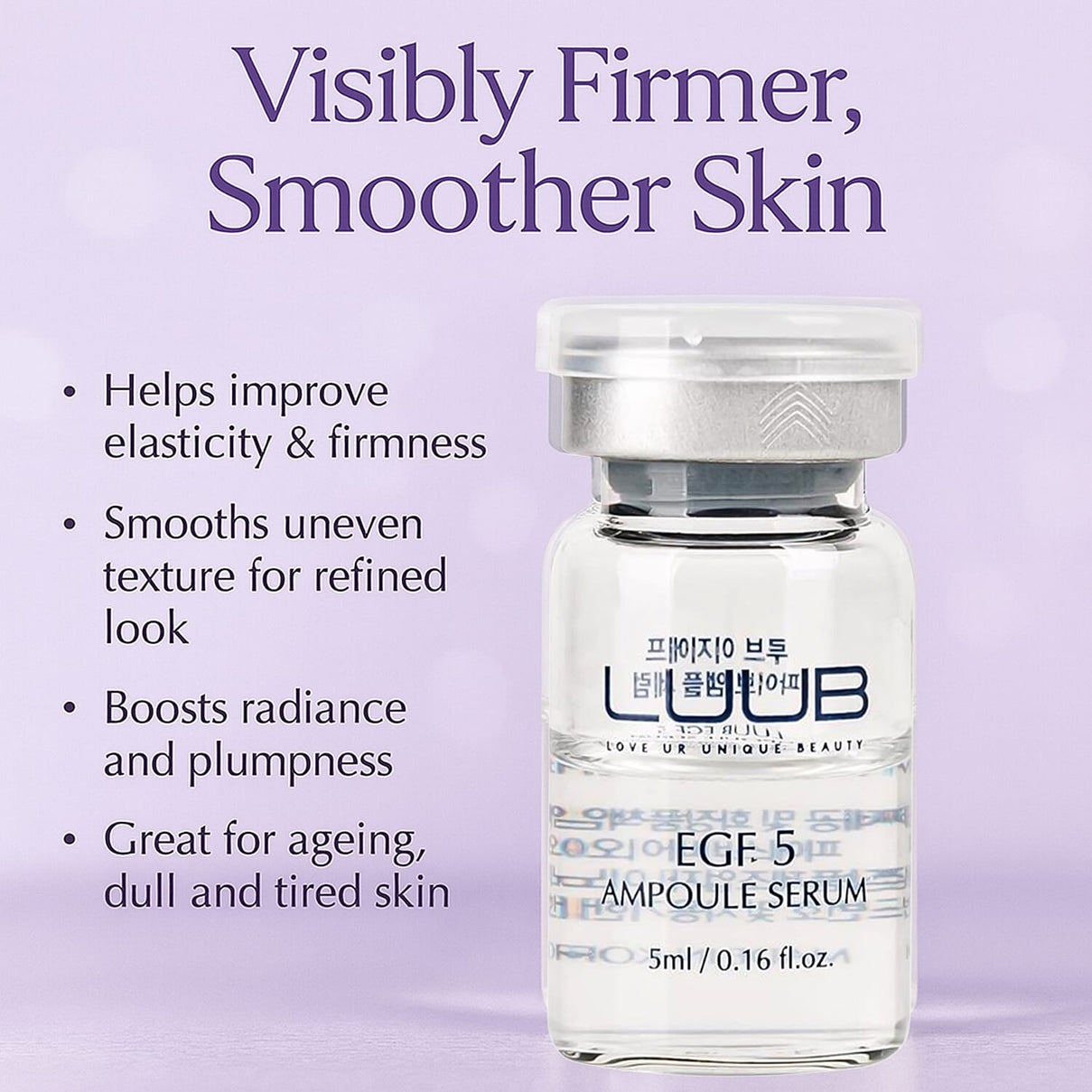 LLUB Set of 5 EGF Ampoules - 5 x 5ML 8239829 2