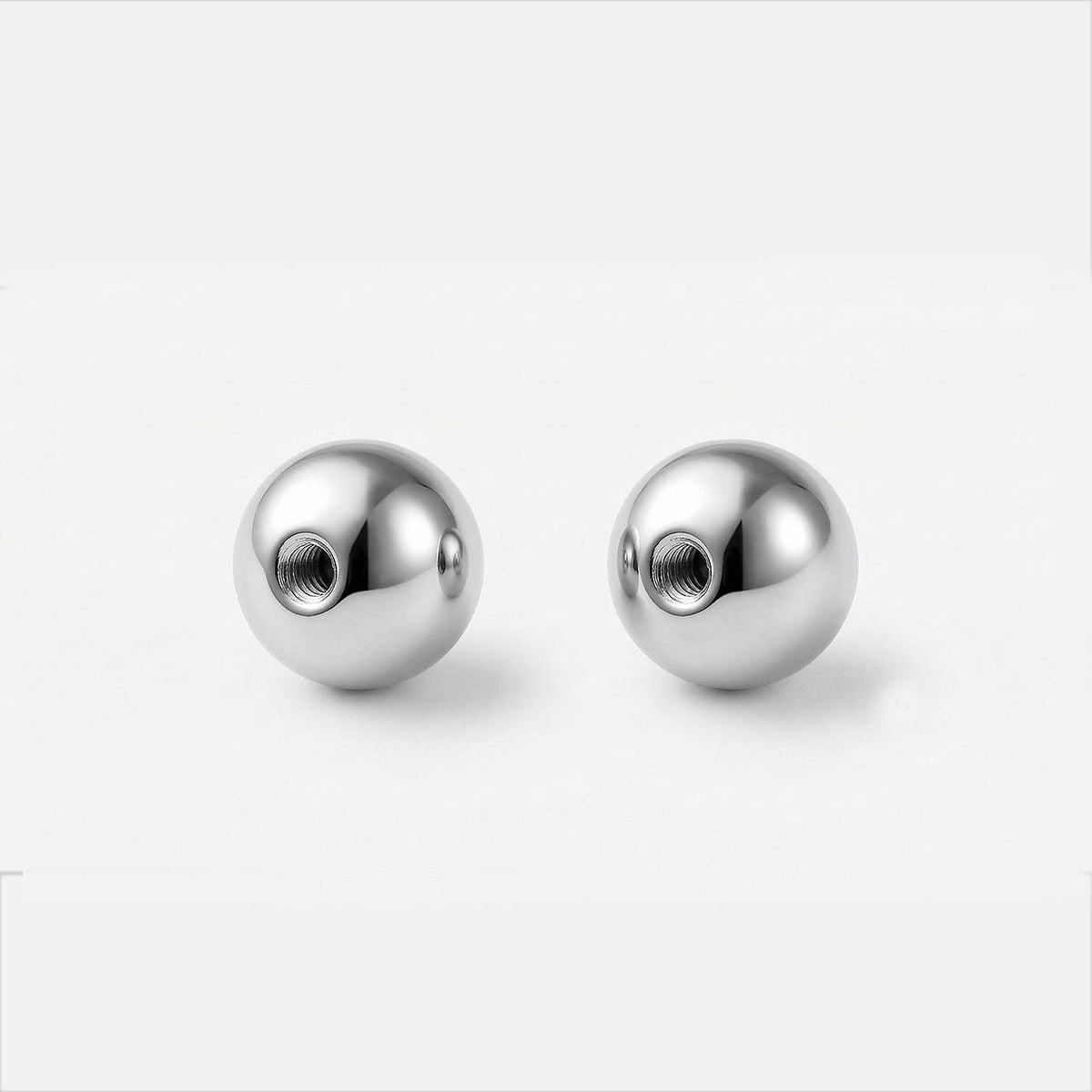 LUXURIANT 1 Ct. Lab Grown Diamond SI G-H Stud Solitaire Earring with Ball Screw Back in Rhodium Overlay Sterling Silver 8243214 6