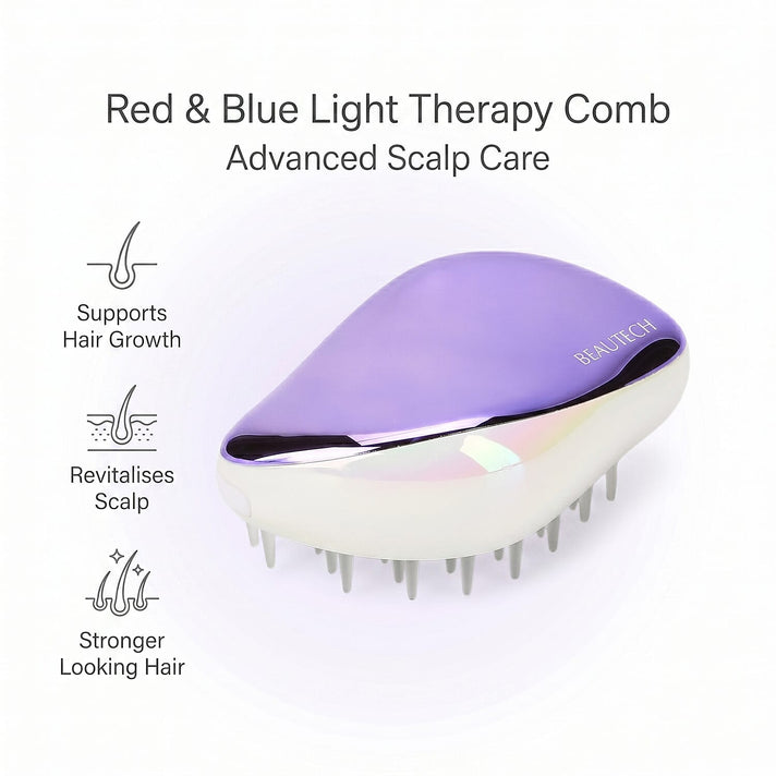Beautech Red &amp; Blue Light Therapy Hair Comb for Hair Growth &amp; Scalp Care with Lifetime Warranty 8243406 2