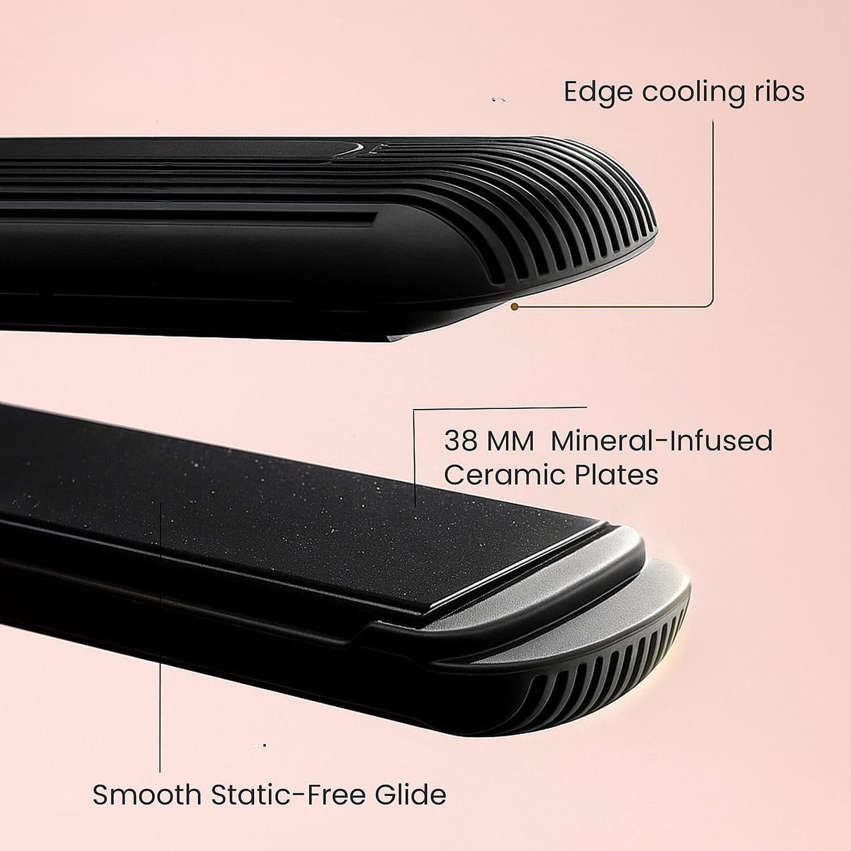 Hur.iron Wide Plate Hair Straightener â€“ Smooth and Sleek Finish 8245393 2