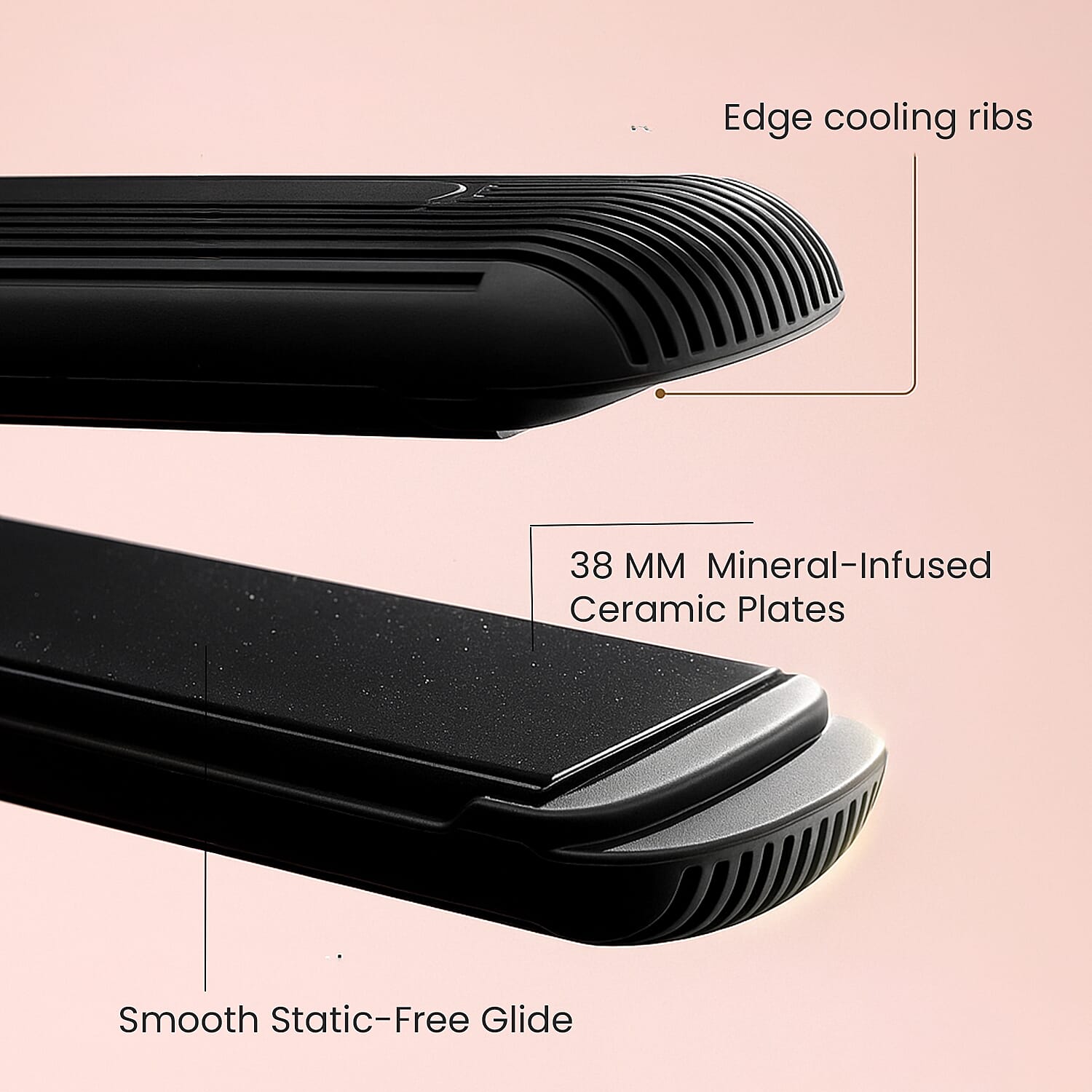 Hur.iron Wide Plate Hair Straightener â€“ Smooth and Sleek Finish 8245393 2