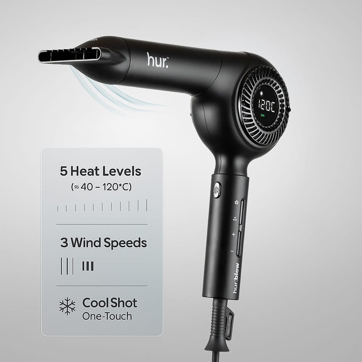 Hur.blow Professional Hair Dryer â€“ Lightweight Ionic Technology 8245419 2